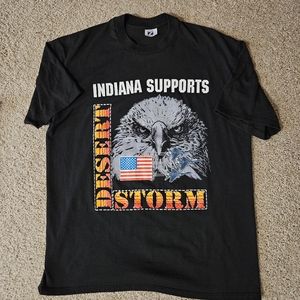 Desert Storm Indiana Supports T-shirt VTG
